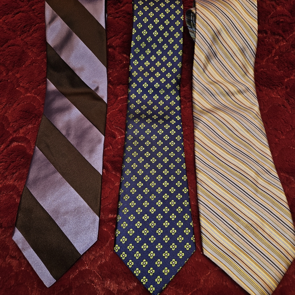Lot Of 3 Ted Baker Silk Men’s Tie